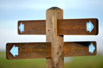 South Downs way sign