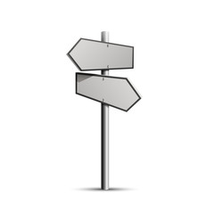 Column direction 3d, object on a white background, Vector illustration