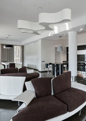 Modern luxury interior in daylight