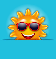 Cool Summer Sun in Sunglasses, Beautiful Card