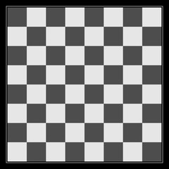 Black and white chess Board