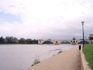 The Pont d'Avignon or Pont Saint-Bénézet, Avignon, France