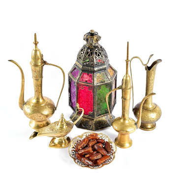 Oriental holidays decoration Islamic hospitality Ramadan