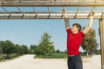 Fototapeta premium Fitness man training.