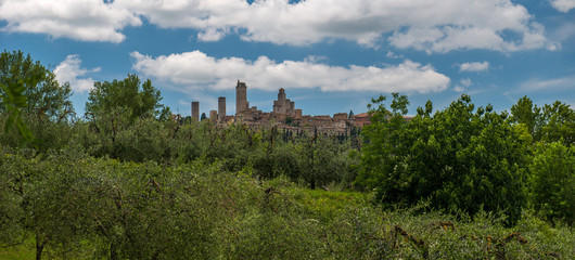 Fototapeta na wymiar San Gimignano countryside, Tuscany