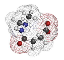 Daminozide (Alar) plant growth regulator molecule.