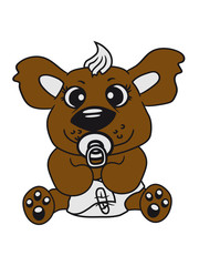 baby child cute sweet diapers pacifier small young comic cartoon kawaii