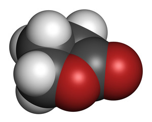 Gamma-butyrolactone (GBL) solvent molecule. 