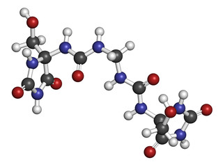 Imidazolidinyl urea antimicrobial preservative molecule.