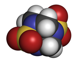 Tetramethylenedisulfotetramine (TETS) rodenticide molecule. 