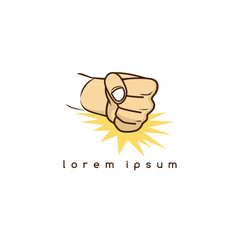 fist hand sign gesture cartoon theme
