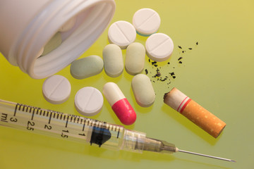 Illegal drugs. Narcotic drugs