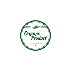 fresh eco friendly green theme label