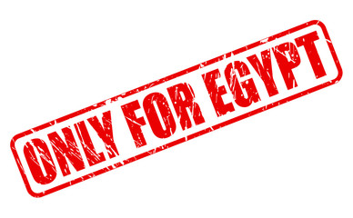 ONLY FOR EGYPT red stamp text