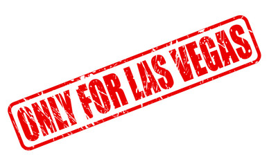 ONLY FOR LAS VEGAS red stamp text