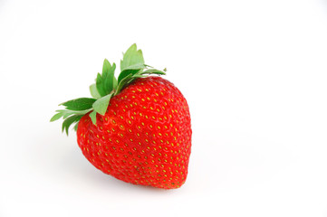 fresh strawberry isolated on white background