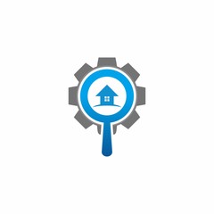 Search vector logo icon