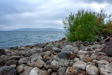 Fototapeta na wymiar Sea of Galilee in Israel