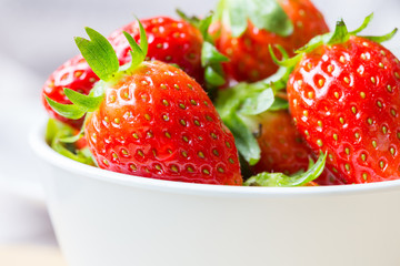 strawberries in plate