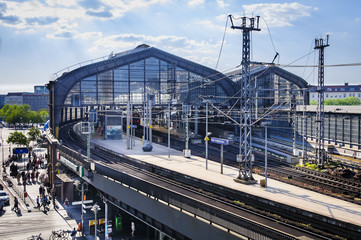 BERLIN, GERMANY, May 10 2016, Train station Friedrichstrasse