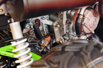 Fototapeta na wymiar Part of motorcycle engine