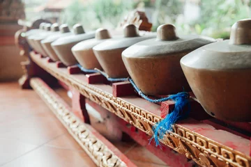 Abwaschbare Fototapete Indonesien Traditionelle balinesische Musikinstrumente, Ubud, Bali