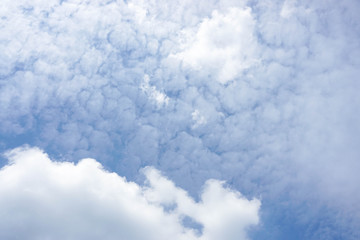 Puffy cloud with blue sky