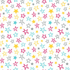 Seamless pattern with stars