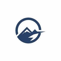 mountain logo icon vector