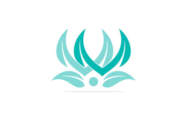 Naklejka premium spa human logo