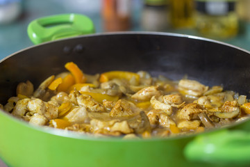 close up of meat stew with vegetables