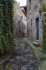 Fototapeta na wymiar Amelia, a beautiful medieval town in province of Terni, Umbria, central Italy.