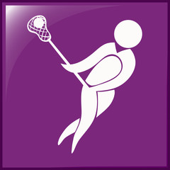 Fototapeta na wymiar Logo design for lacrosse