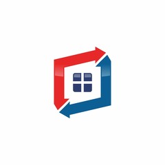 Obraz premium Real estate Logo House