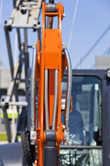 Excavator digging detail