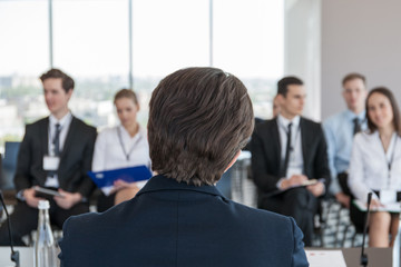 Speaker at conference