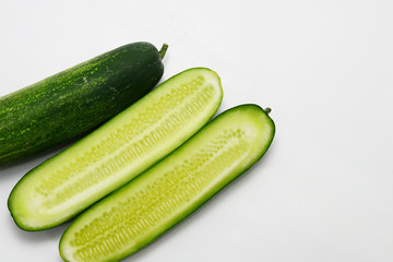 cucumber on white background