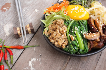 Bibimbap korean food