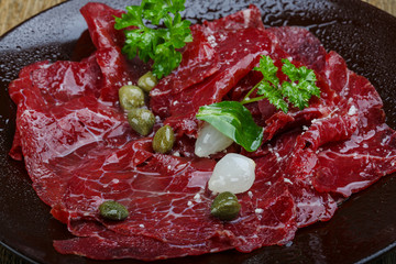 Beef carpaccio