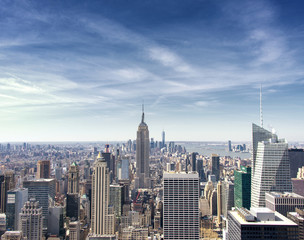 Fototapeta na wymiar New York city, fantastic view over manhattan.