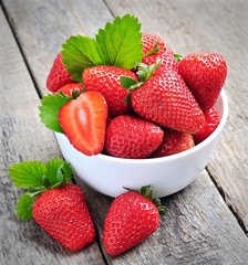 Ripe strawberry