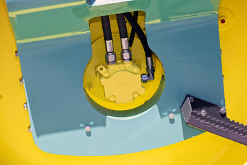 Excavator digging detail