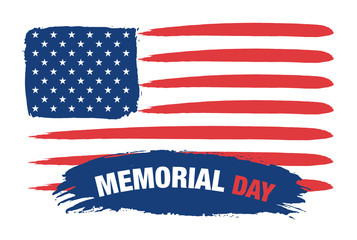 Memorial day - USA Flag