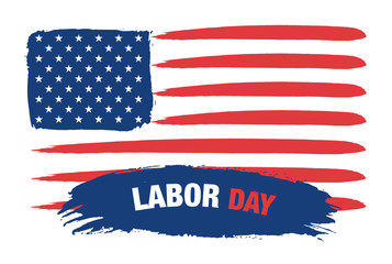 Labor day - USA Flag