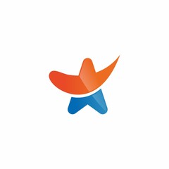 Star logo icon vector