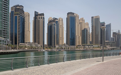 towers of district Marina in Dubai