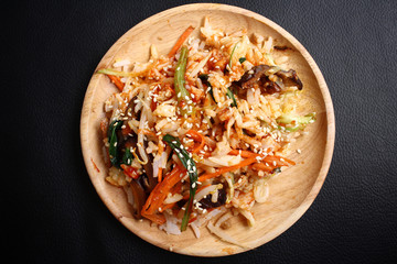 Bibimbap korean food isolated