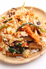 Bibimbap korean food isolated