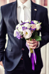 bridal bouquet in hands
