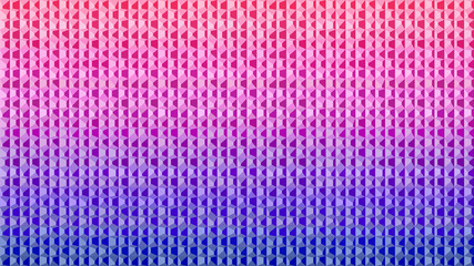 Irregular prisms pink purple blue gradient three dimensional effect using color intensity